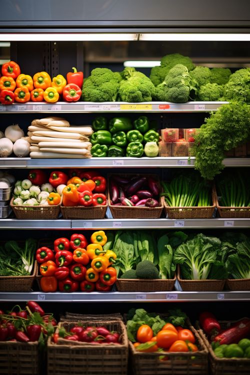 蔬影田香 農(nóng)產(chǎn)品新鮮蔬菜貨架攝影的藝術(shù)與價(jià)值